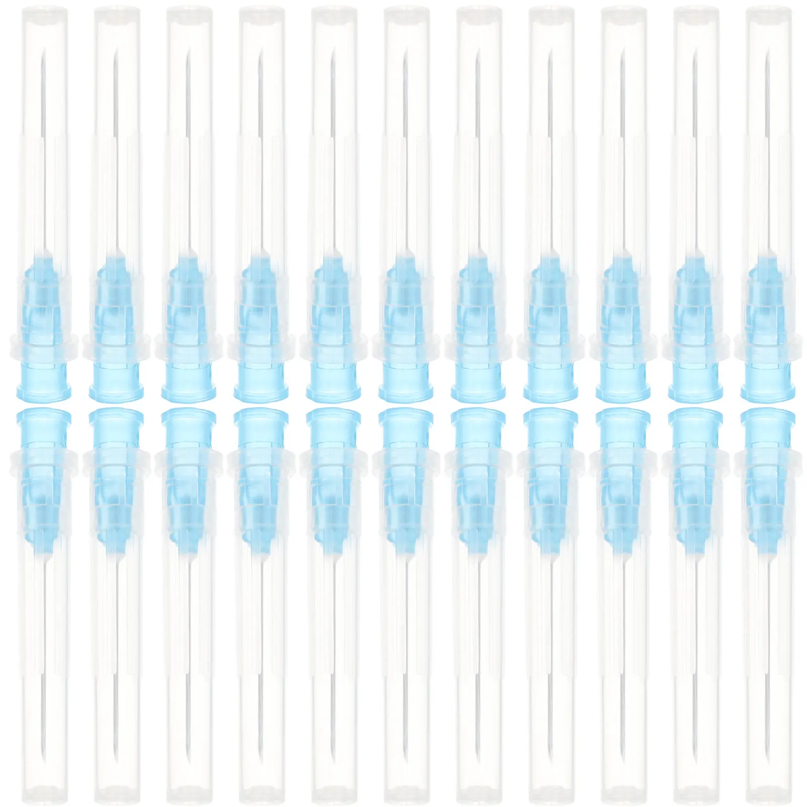 

100pcs Pointed Needles Hollow Piercing Luer Lock Flat Bayonet Disposable Steel Tip For Ink Dispensing Jewelry Kits