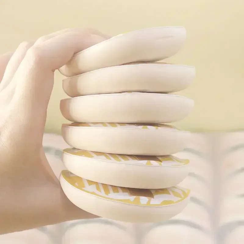 10 個厚い化粧品パフ大型コンシーラーファンデーションスポンジクッションウェットドライ使用顔美容メイクパフツール XL