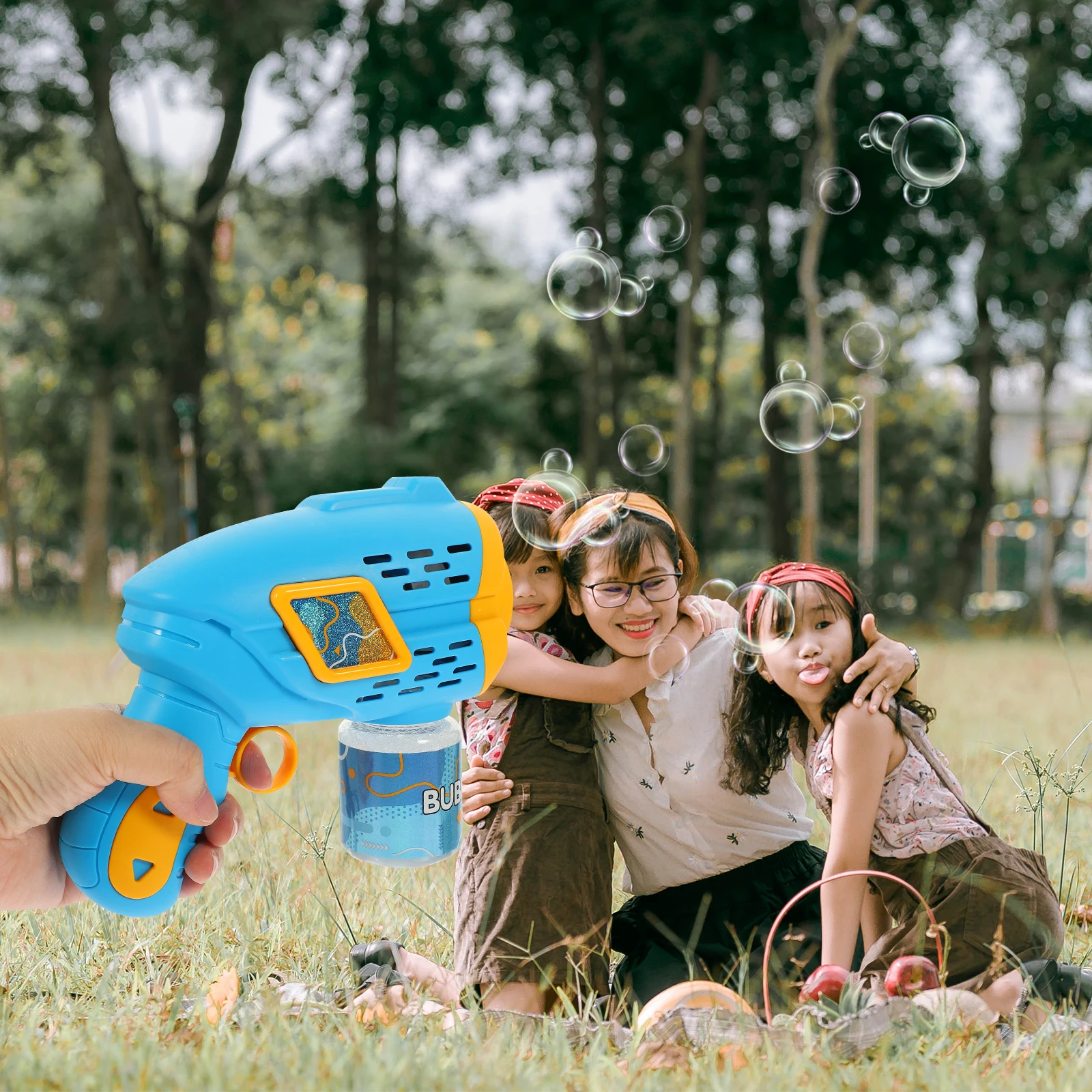 

Automatic Bubble Machine for Kids Electric Bubble Blower Toy Color Outdoor Indoor Playtime Easy Use