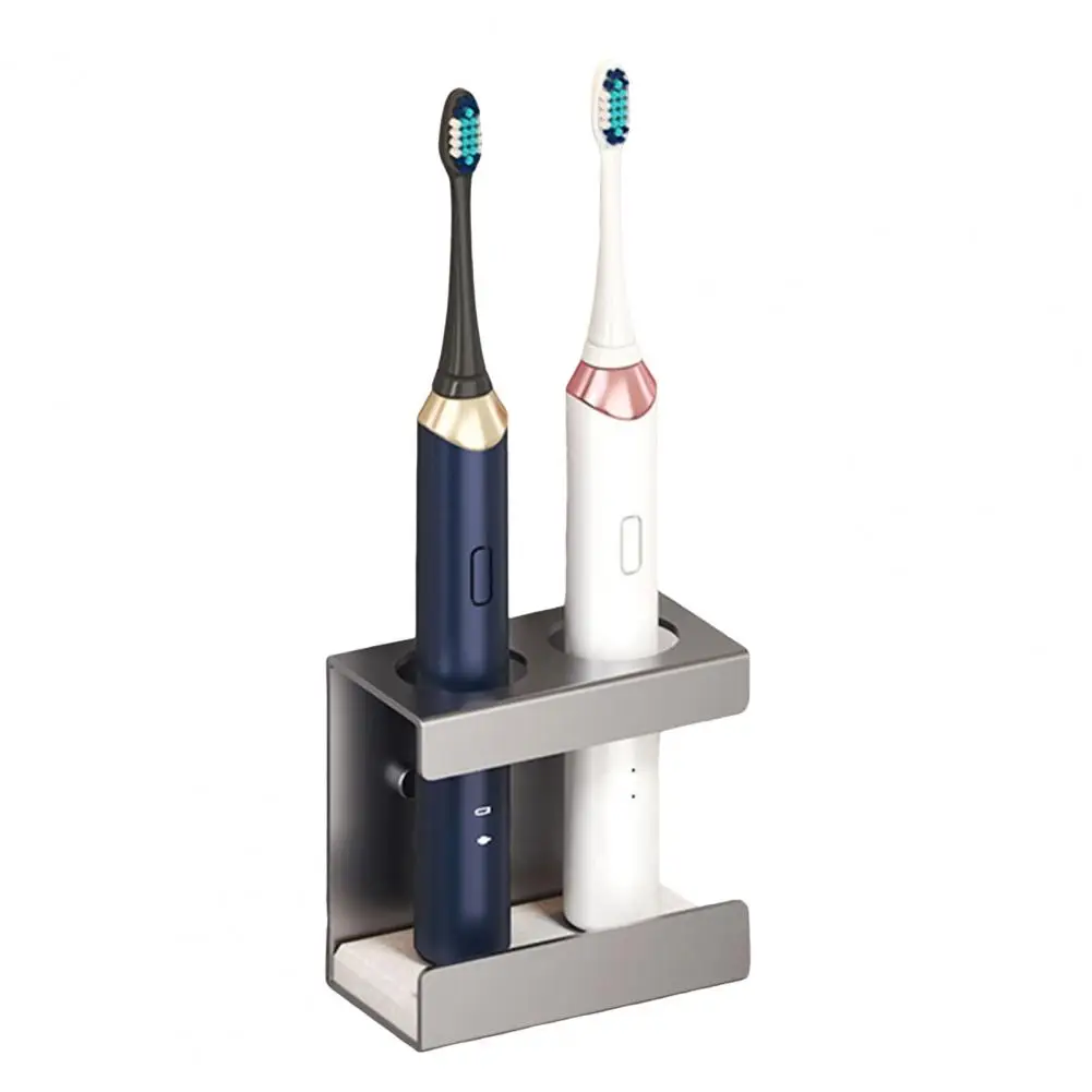 Electric Toothbrush Rack Waterproof Electric Toothbrush Holder with Strong Load-bearing Wall Mounted Bathroom Stand for Adhesive