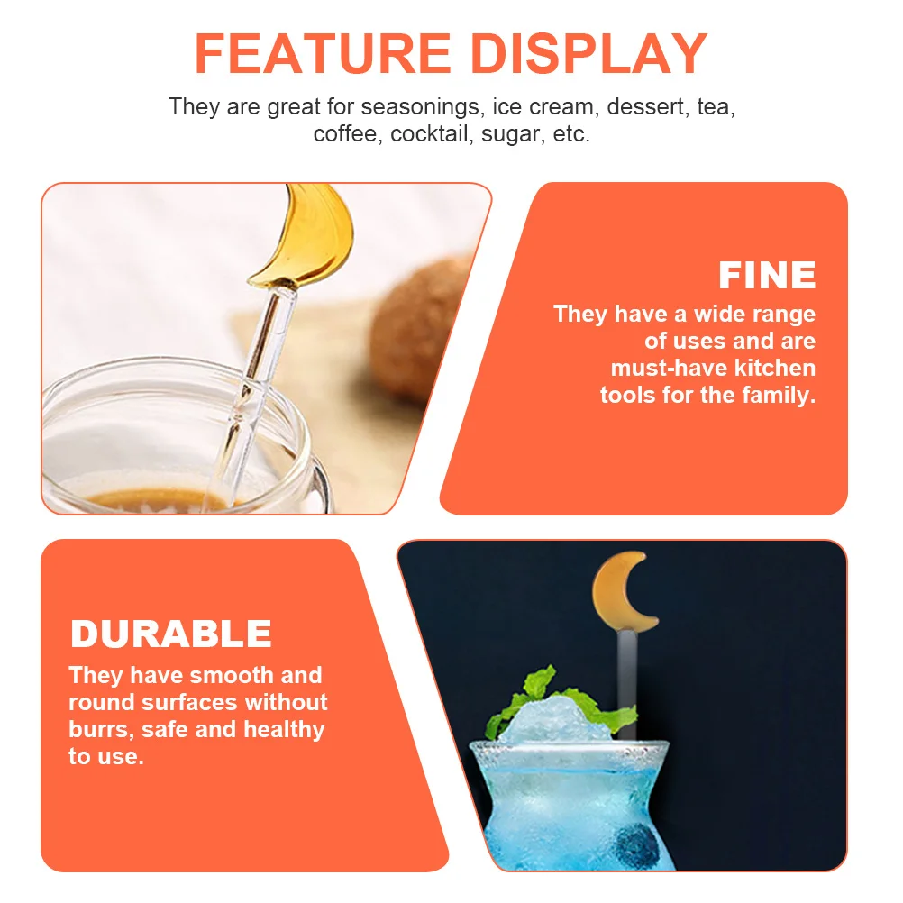 6Pcs Glass Mixing S…