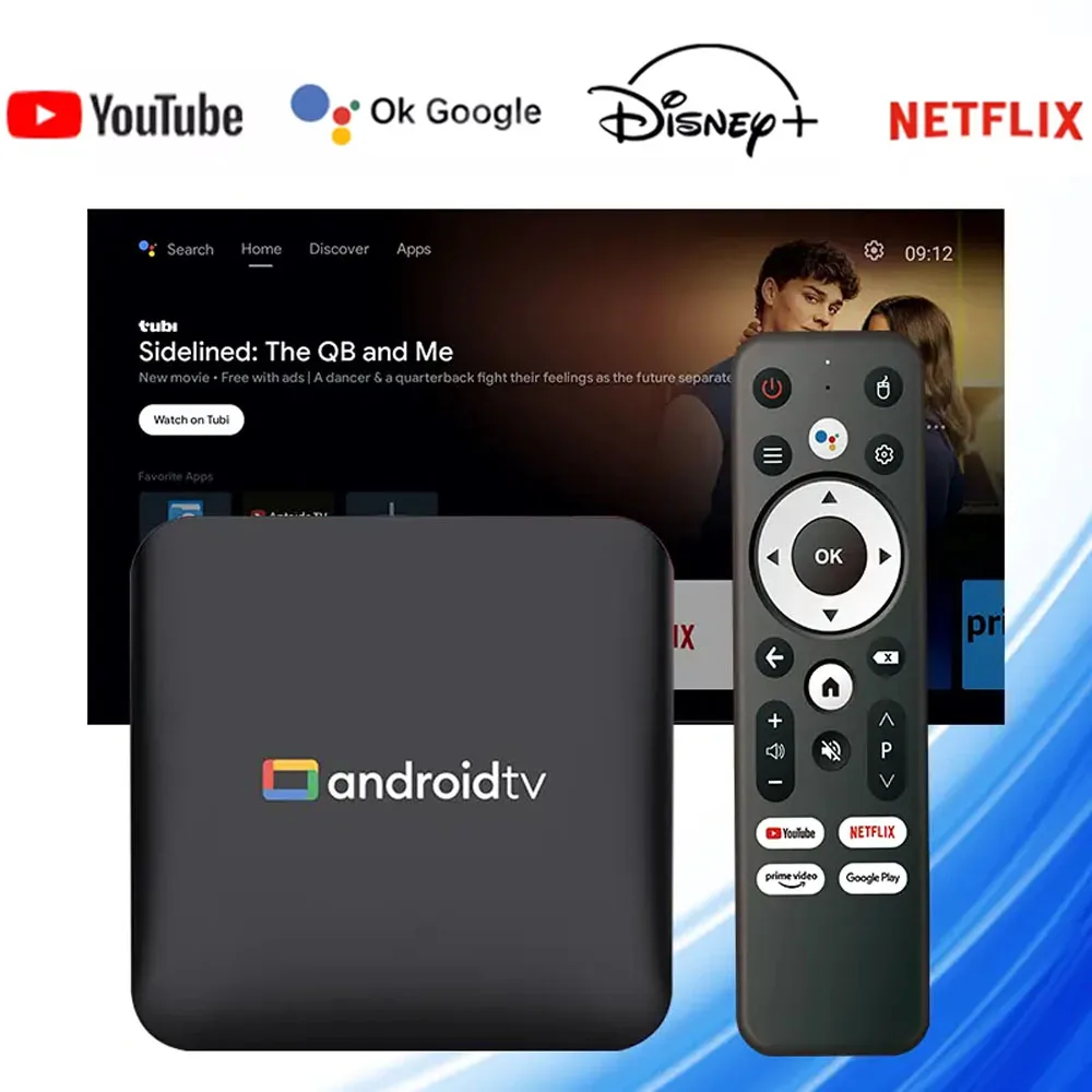 Multi-Language Smart TV Box Android 14 2GB 8GB Quad Core 2.4/5G WIFI 4K Set Top Box Media Player TV Box