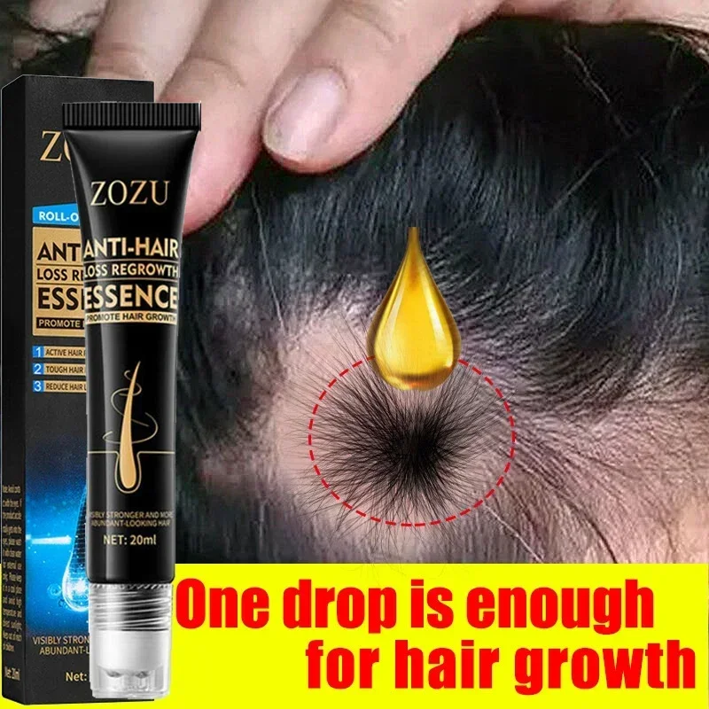 Hair Growth Essential Loss Regrowth Treatment Strengthens Hair Nourishes Scalp Light Weight Non Greasy Improve Scalp Circulation