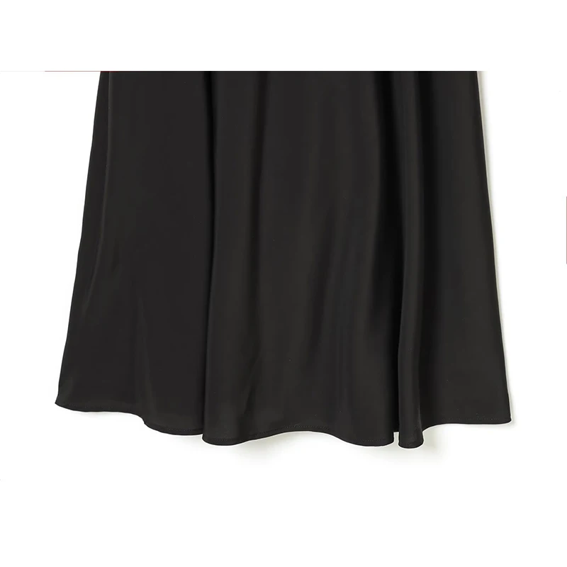 YENKYE فستان طويل أسود أنيق شبه شفاف للنساء بياقة دائرية بدون أكمام على شكل حرف a للحفلات ماكسي فيستدوس