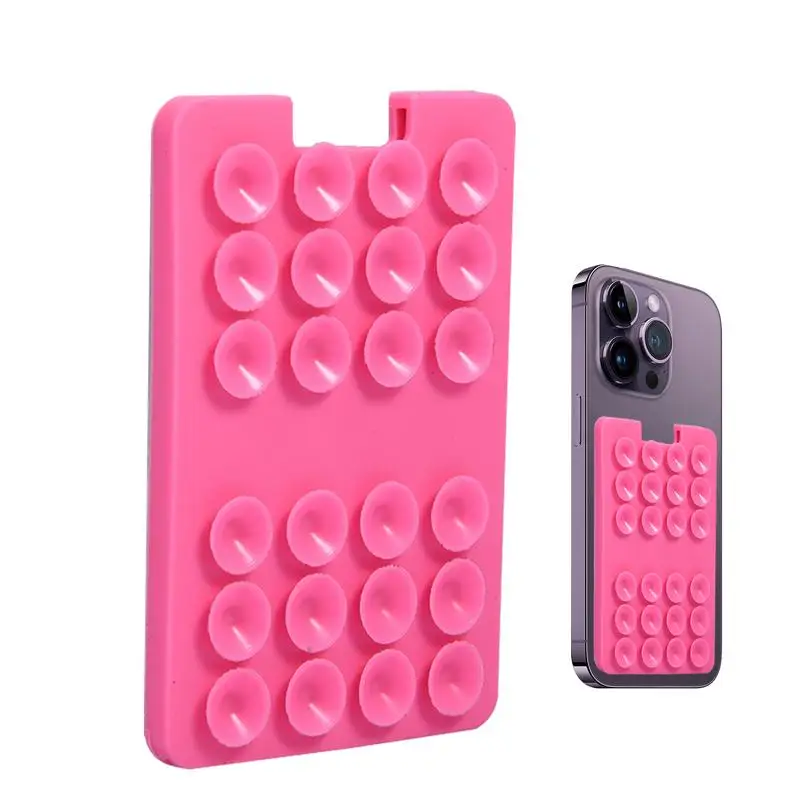 حامل بطاقة كأس الشفط للهاتف لاصق بطاقة جبل للهاتف تثبيت موثوق به أداة تثبيت الهاتف لنافذة جدار دش