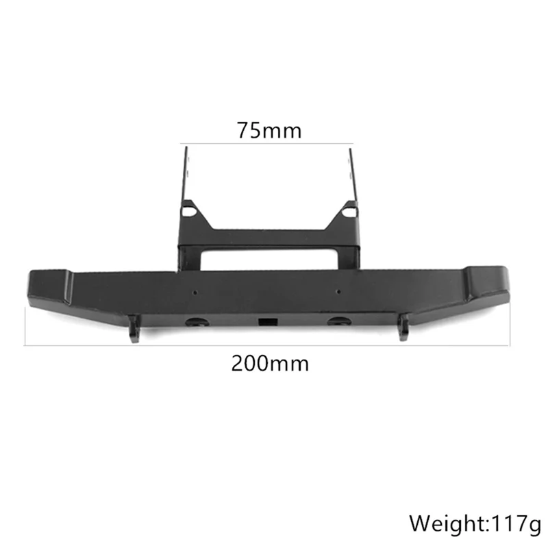 ODIES-1 ชิ้นกันชนหลังโลหะสำหรับแทร็กซ์ซัส TRX4 Axial SCX10 LCG แชสซี 1/10 RC Crawler รถอะไหล่อุปกรณ์เสริม