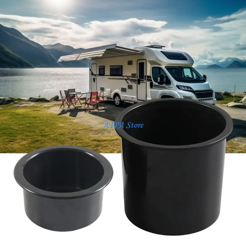 U13C Water Bottle Holder Recessed Cup Holder For Campers Interior Installation Supports Drinks Up To 72MM Wide
