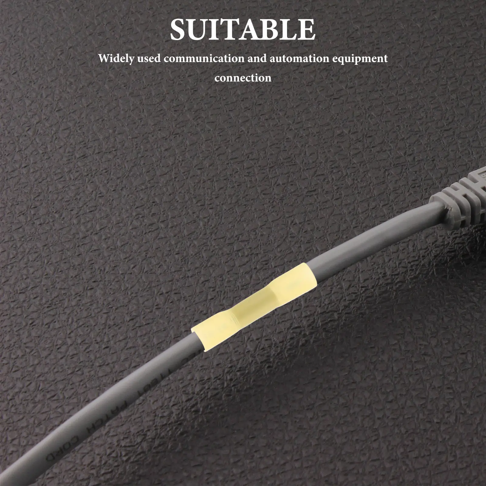 

10Pcs Heat Shrink Wire Terminals Cold Pressed Style High Insulation Quick Installation Electrical Connectors for Automotive