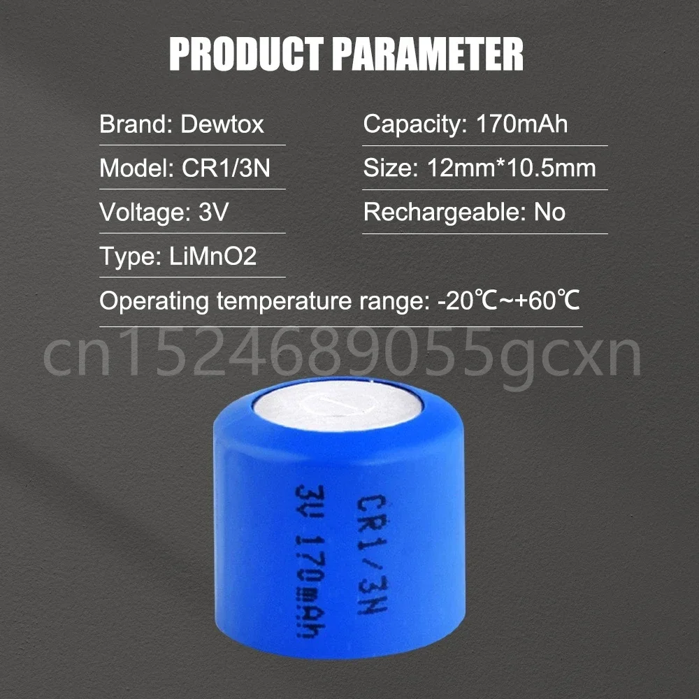Cellules au lithium 3V 170mAh, bouton CR1/3N, décharge élevée, courant élevé, batterie M6 M7, DL-1/3N, CR13N, CR1/3N, 3V 24.com, 1-5 pièces