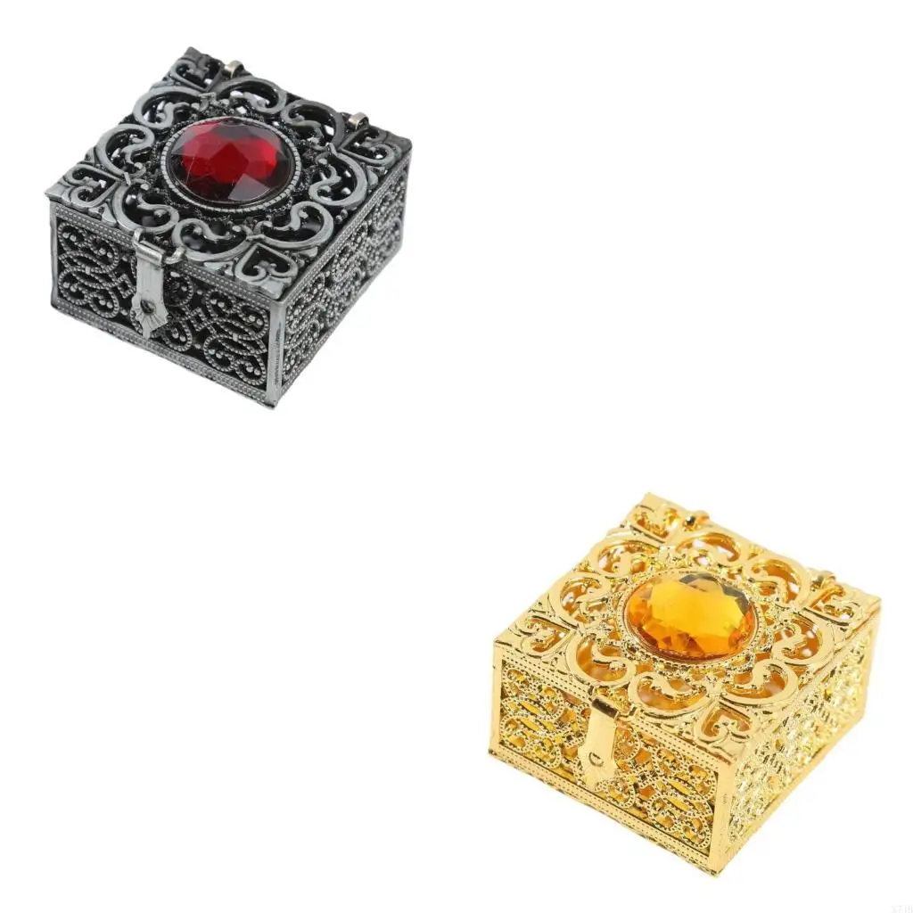 

Retro Zinc Alloy Jewelry Organizers Storage Container For Trinkets And Beads