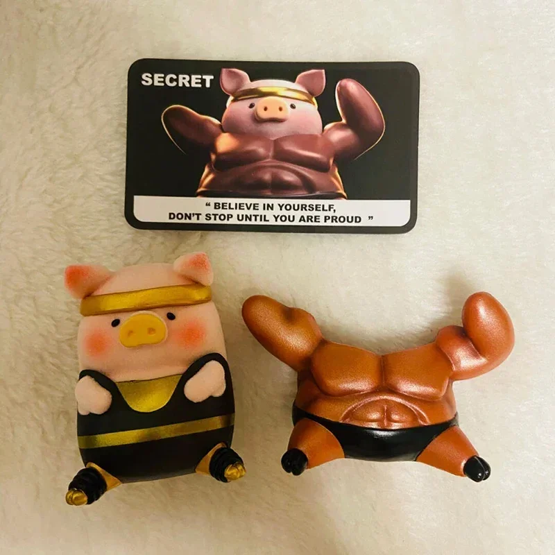 Lulu The Piggy The Fitness Club Series กล่องตาบอดของเล่นกระต่ายน้อยรูปเครื่องประดับคอลเลกชัน Mystery Box Surprise ของขวัญ