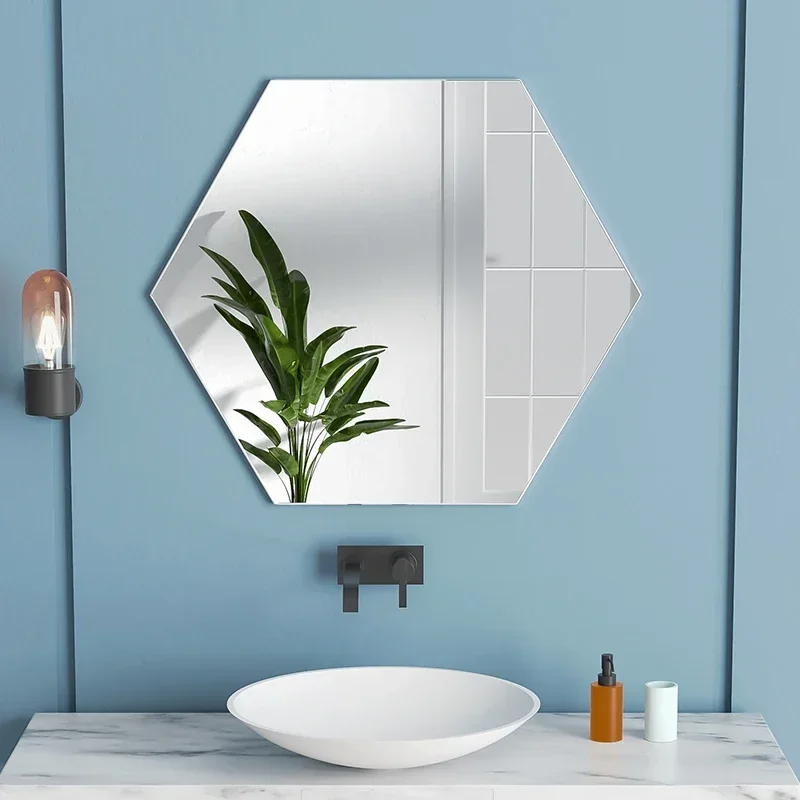 Vanity Shower Bath Mirror Anti Fog Round Shaving Self Haircut Decorative Mirrors Cabinet Wall Mounted Wandspiegel Mirror LG50JZ