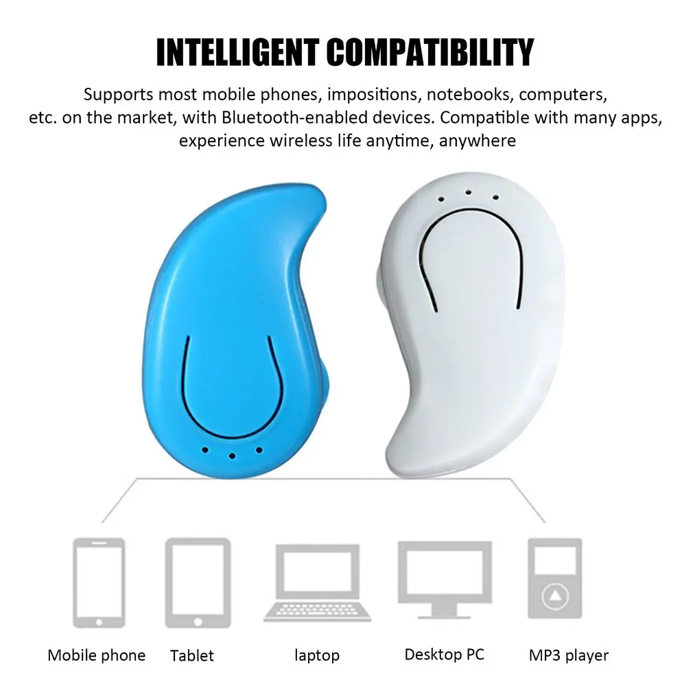 S11 Wireless headphones Car Business  Bluetooth-compatible 5.0 Headset Handsfree Headphones Mini Strong Bass Wireless Earphones