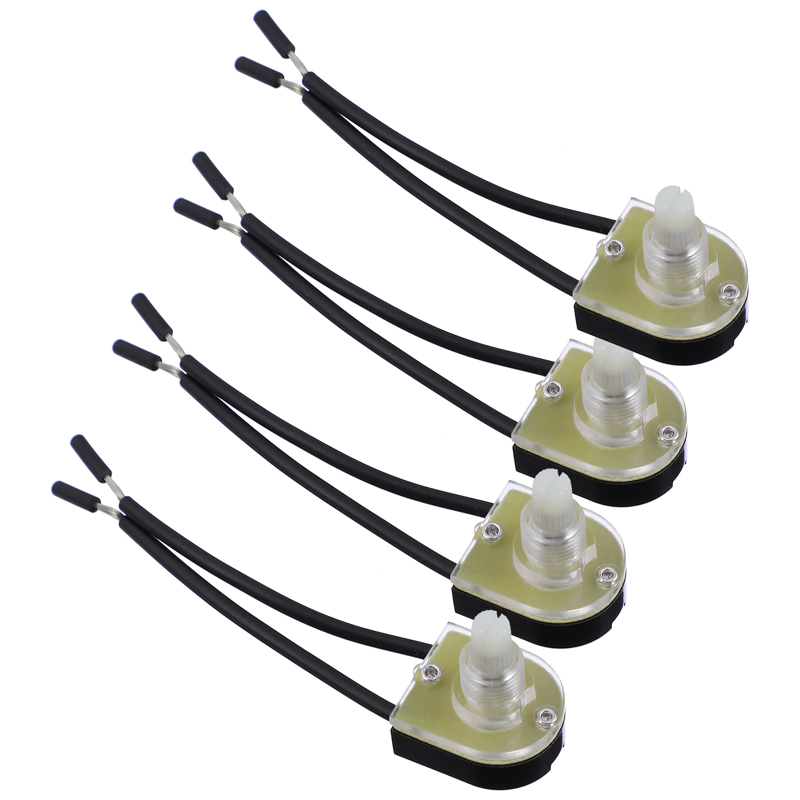 

4 Pcs Rotary Switch Dimmer Switches Lamp Lighting Equipment Parts Knob Plastic Ceiling