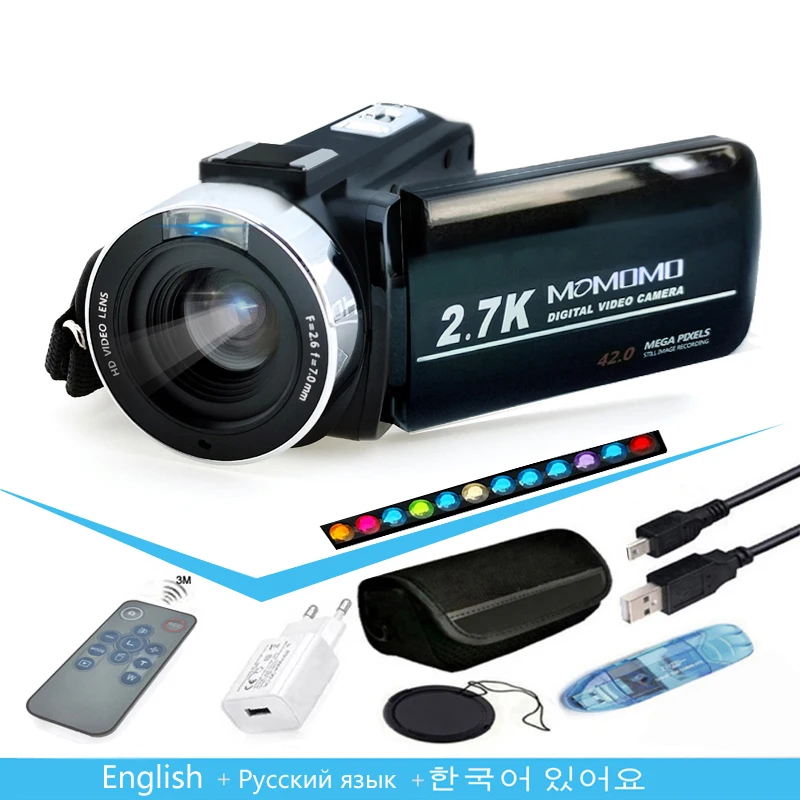 To Hot Portable Digital Cameras 2 in1 Photo Video Record dv Travel Video Camera 18X Zoom 3.0 inch Screen View playback