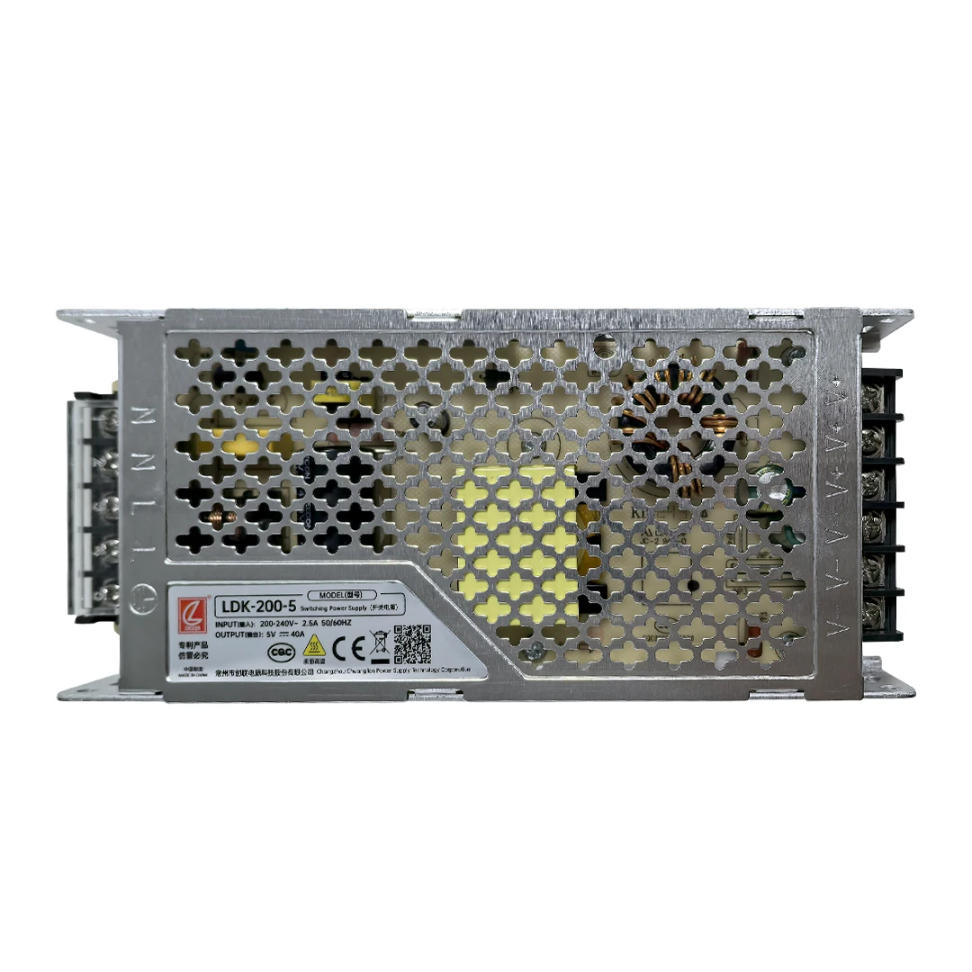 LDK-200-5 Full Color Module LED Display Power Supply 200W 5V40A Electronic Screen Transformer Supports 240VAC Input
