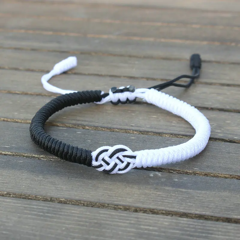 Handmade Braided String Bracelet Couple Lucky National Style Concentric Knot Charm Bracelets for Women Men Friendship Jewelry