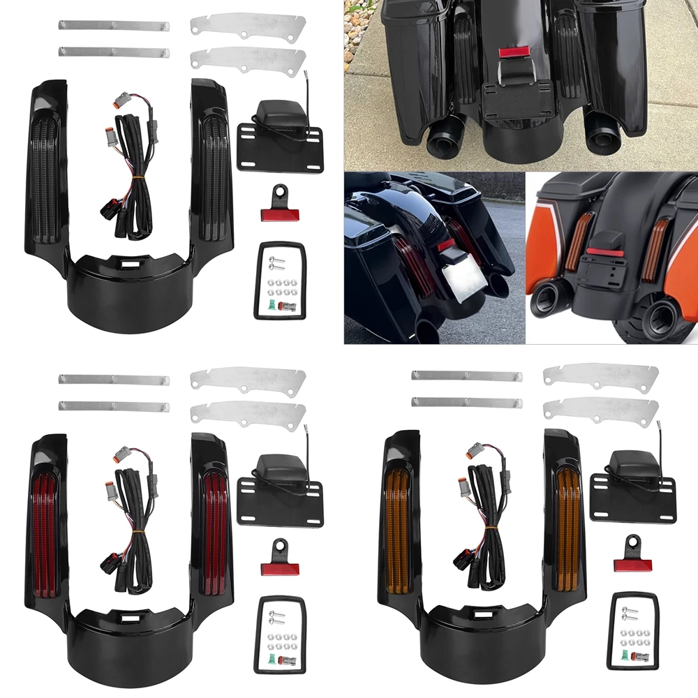 

Motorcycle LED Rear Fender Extension Fascia For Harley Touring Street Glide Road Glide FLHX FLTRX Ultra Limited FLHTK FLHR 14-23