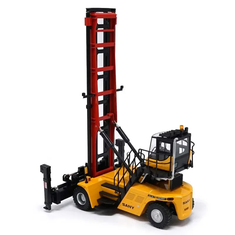 1: 50 Scale Alloy Metal SANY Container Stacker Front Crane Diecast Alloy Engineering Vehicle Model Toys Collection Children Gift