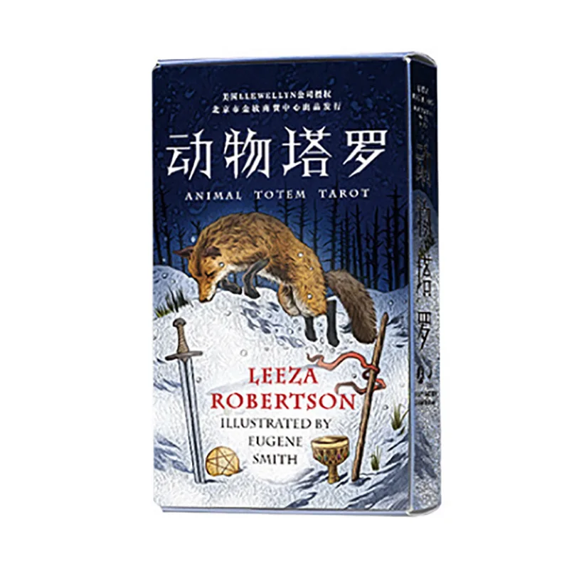 Animal Tarot Cards Divination Cards Game 12*7cm Cards Chinese/English Version  Family/Friends