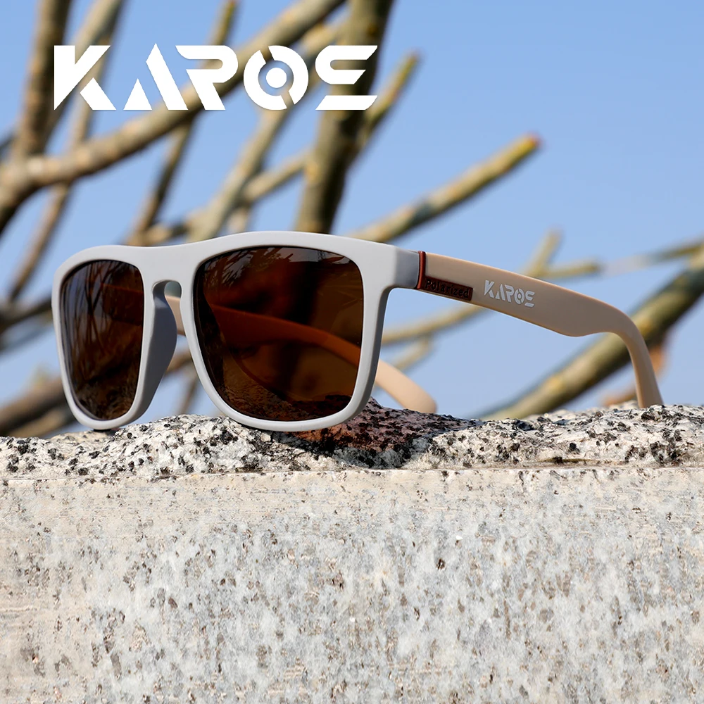 KAROS Polarisierte Sonnenbrille, Unisex, blendfreie Fahrbrille, Outdoor-Sport, Angeln, Radfahren, Reisen, Strand, UV400-Brille