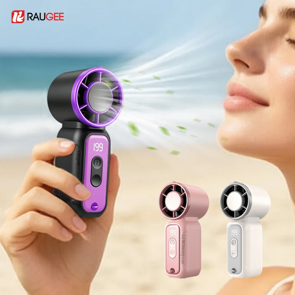 Mini Tragbarer Handventilator USB Taschenventilator Kleiner Luftkühler Wiederaufladbarer Outdoor Persönlicher Handlüfter Tragbarer Mini-Ventilator für Reisen