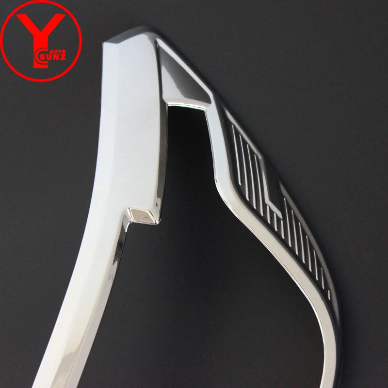 Car Headlight Cover Front Lamp Trim Stickers For Nissan Navara NP300 2015 2016 2017 2018 2019 Car Styling Accessories YCSUNZ