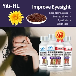 Improve Eyes Vision Supplements Eyesight Improvement Relieve Eye Dry Fatigue Myopia Amblyopia Chrysanthemum Cassia Seed Tablets