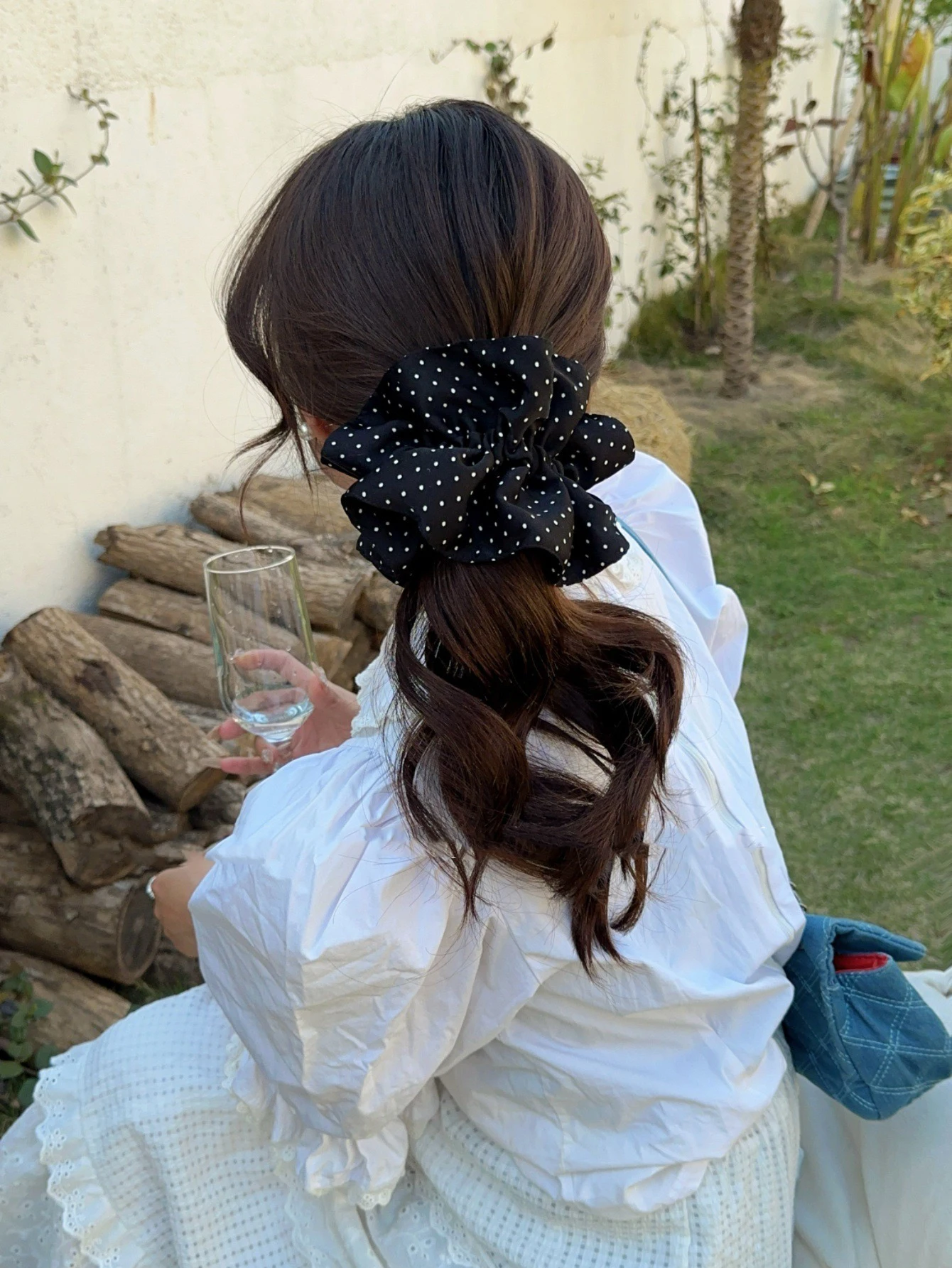Retro Polka Dot Headband for Women