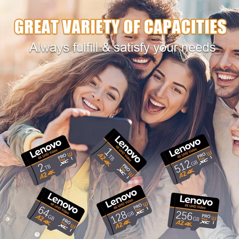 بطاقة ذاكرة Lenovo 2TB Micro TF SD 512GB 1TB بطاقة ذاكرة 256GB 128GB SD A2 U3 محسنة لسطح البخار/ROG Ally Gaming 170 برميل/الثانية للقراءة #3