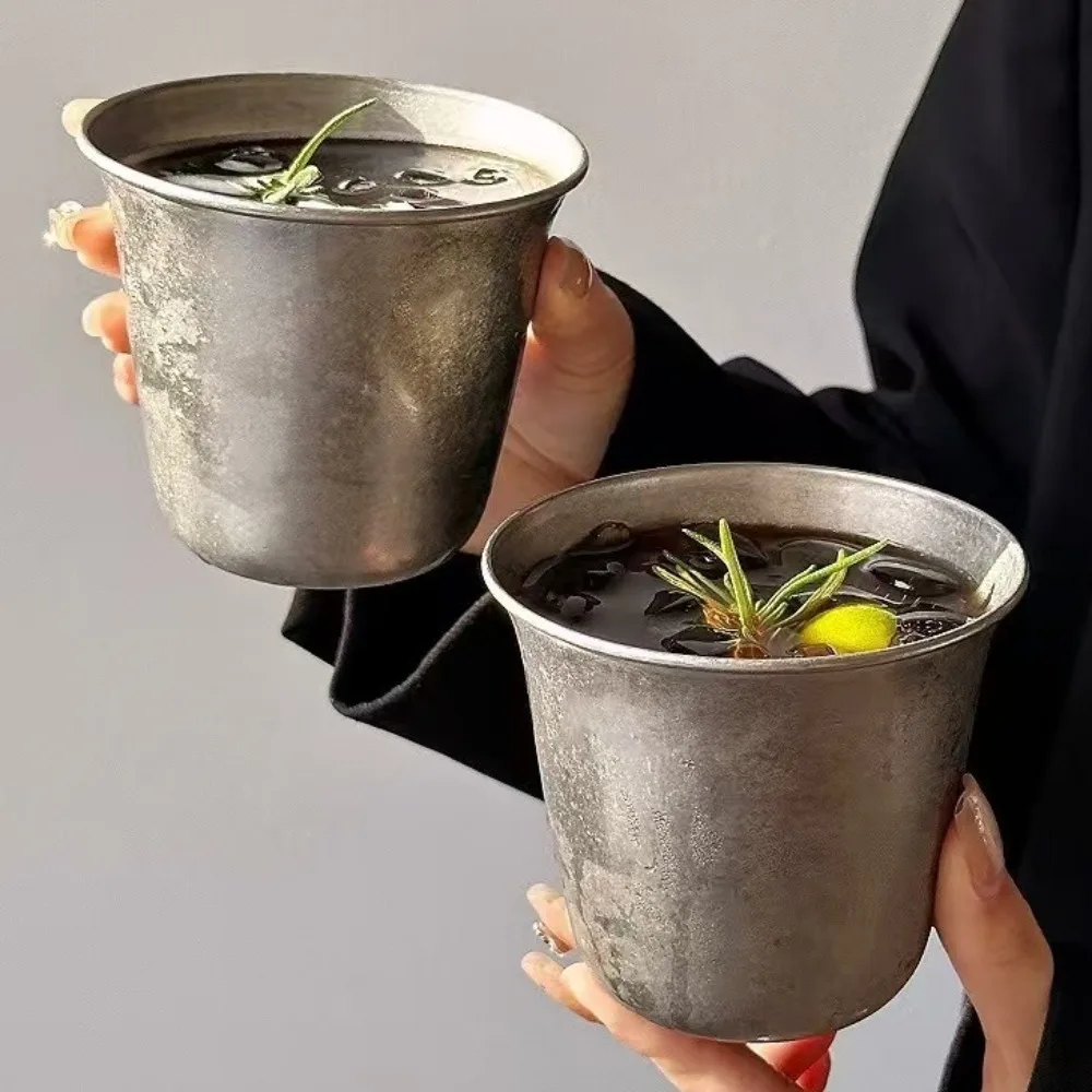 

Посуда, винтажная чашка для холодных напитков, пищевая чашка для мороженого в индустриальном стиле, утолщенная дорожная чашка с широким горлышком, барбекю