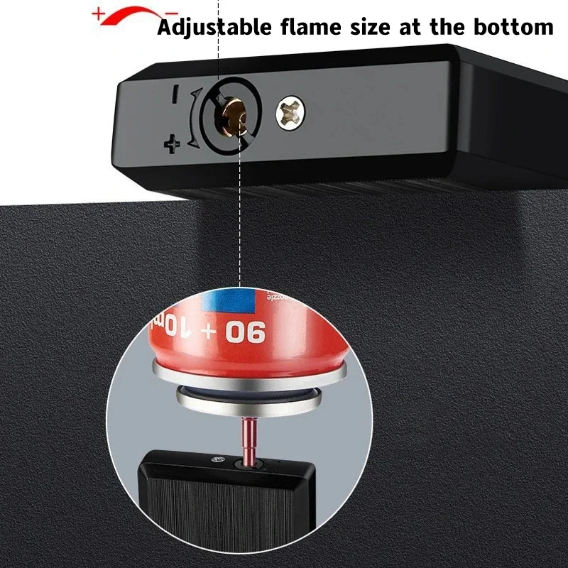 High end Classic Steel Sound Loudspeaker Inflatable Windproof Direct Blue Flame Lighter Business Gift Cigar Lighter