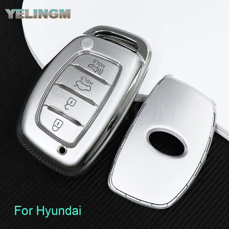 NEW TPU Car Smart Key Case Cover For Hyundai Tucson Santa Fe Rena Sonata Elantra Creta Ix35 Ix45 I10 I30 I40 car Accessories