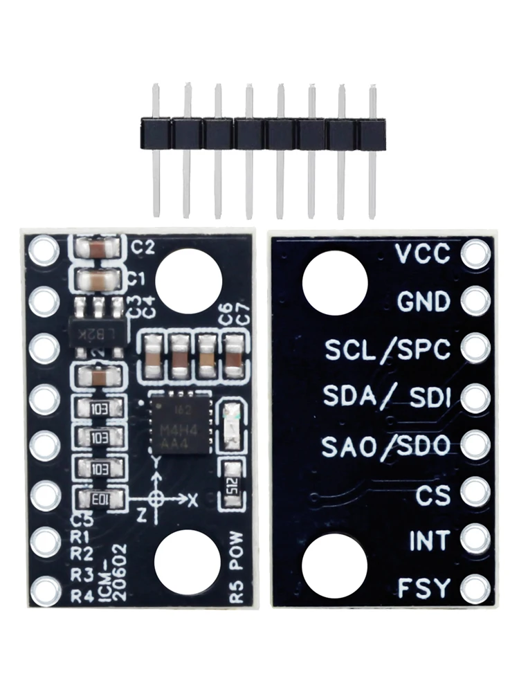 DC 3.3-5V ICM-20602 ‌ ‌ Module d'accélération gyroscopique à six axes, haute précision, faible bruit, ICM-20948, pour arduino