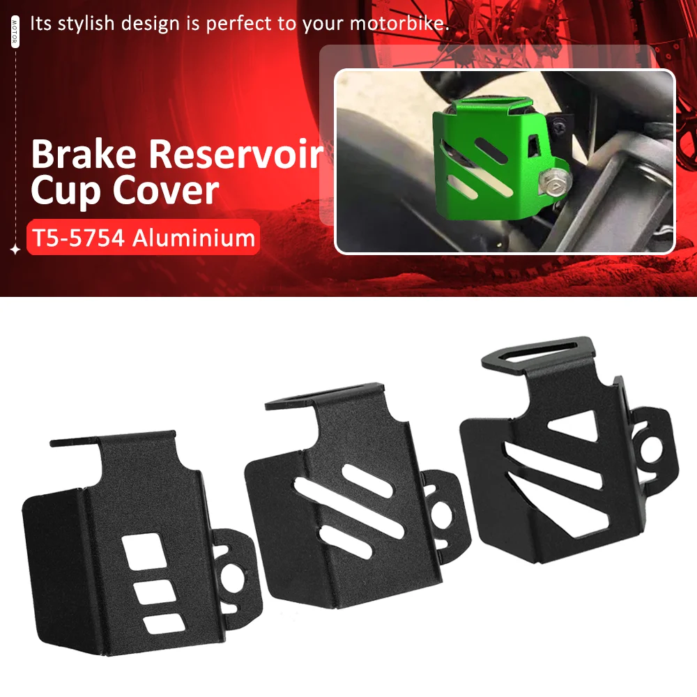 

FOR Kawasaki Z750 Z400 Z800 2007-2008-2009-2010-2011-2012 Motorcycle CNC Rear Brake Fluid Tank Oil Cup Reservoir Guard Cover