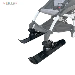 Universal Kinderwagen Zubehör Ski platte Buggy Schlitten Rollstuhl segel flugzeug Schnee Roller Kinderwagen Ski Board für Yoyo Cybex Bee 5