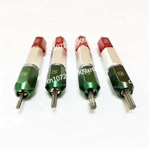 Screw Measuring T7 T8 T10 T15 T20 T30 T40 Handel Go and No Go Thread Gauges, ISO10664 Torx Ring Plug Gauge