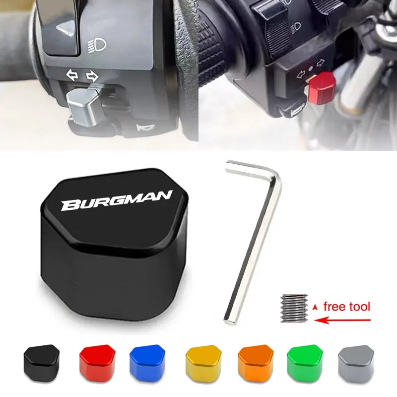 CNC التبديل زر بدوره إشارة التبديل غطاء مفتاح ل BURGMAN 650 400 125 200 250 AN650 AN400 AN125 AN200 الملحقات