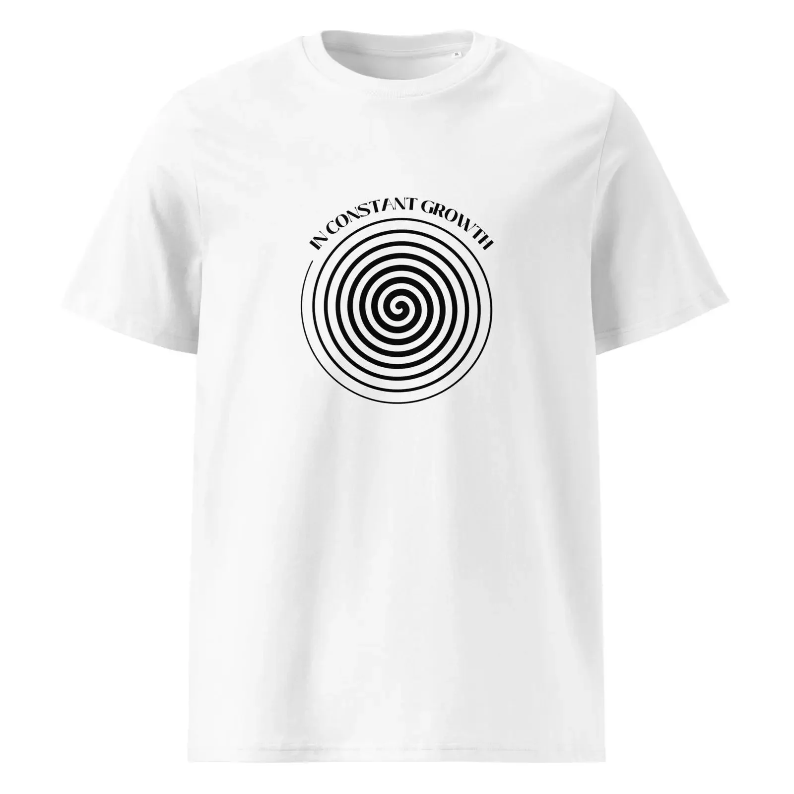 IN CONSTANT GROWTH Sacred Geometry Organic Cotton T Shirt vintage Washed Casual Soft Breathable Stylish fashion graphic