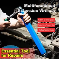Herramienta profesional de extensión de espacios apretados Wrenc de extensión offset cero de 1/2 pulgadas y 1/4 pulgadas. Juego de herramientas para el hogar con herramientas de reparación de automóviles de 3/8 pulgadas