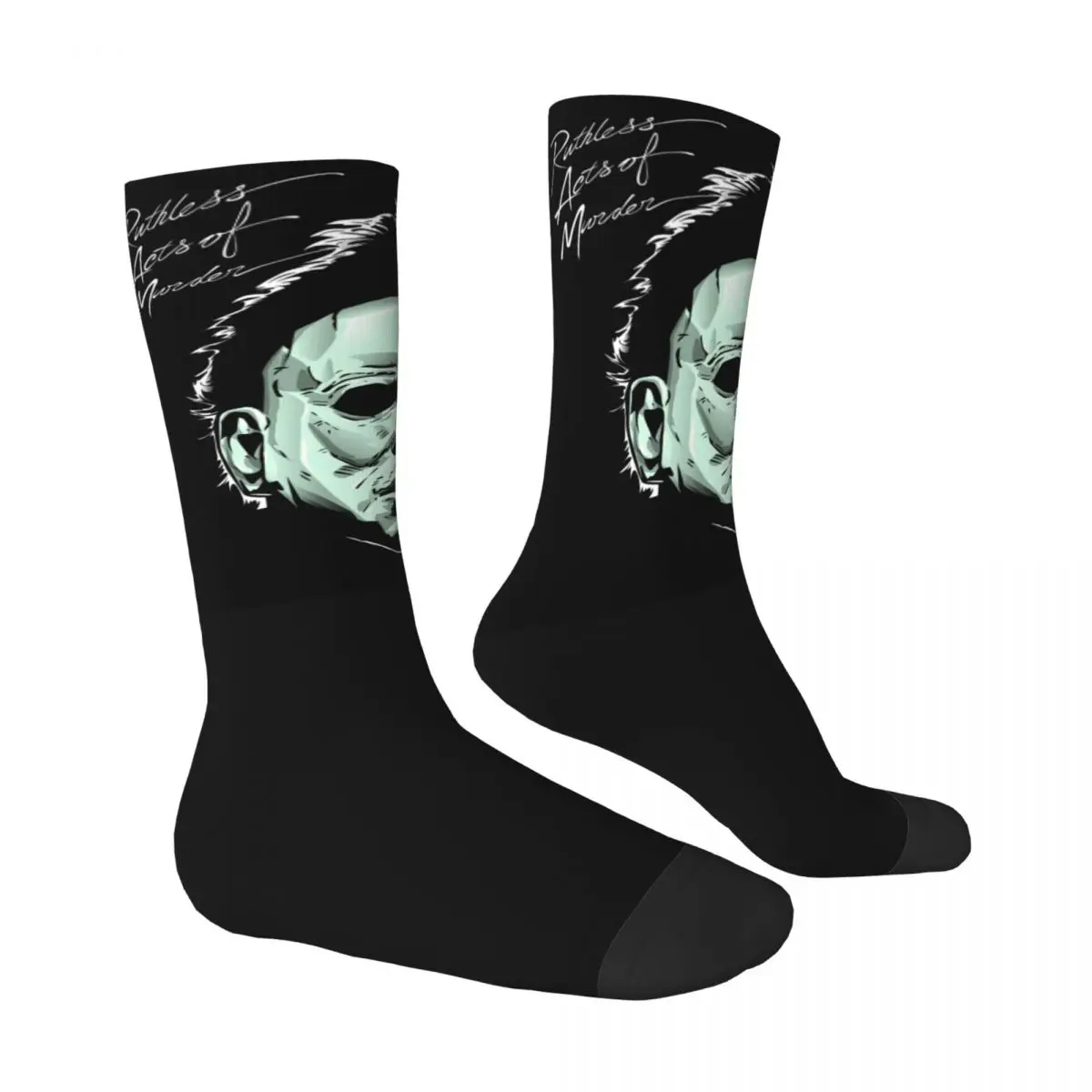 Lässige Horrorfilm Halloween Michael Myers Messer Unisex Socken warme 3D-Druck glückliche Socken Street Style verrückte Socke