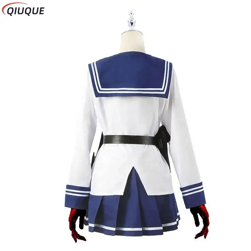 Costume de Marin Ultraviolet pour Femme, Uniforme SвJK, Anime High Rise Invasion Cosplay Gelwigs Tenkuu Shinpan Yuri Honjo