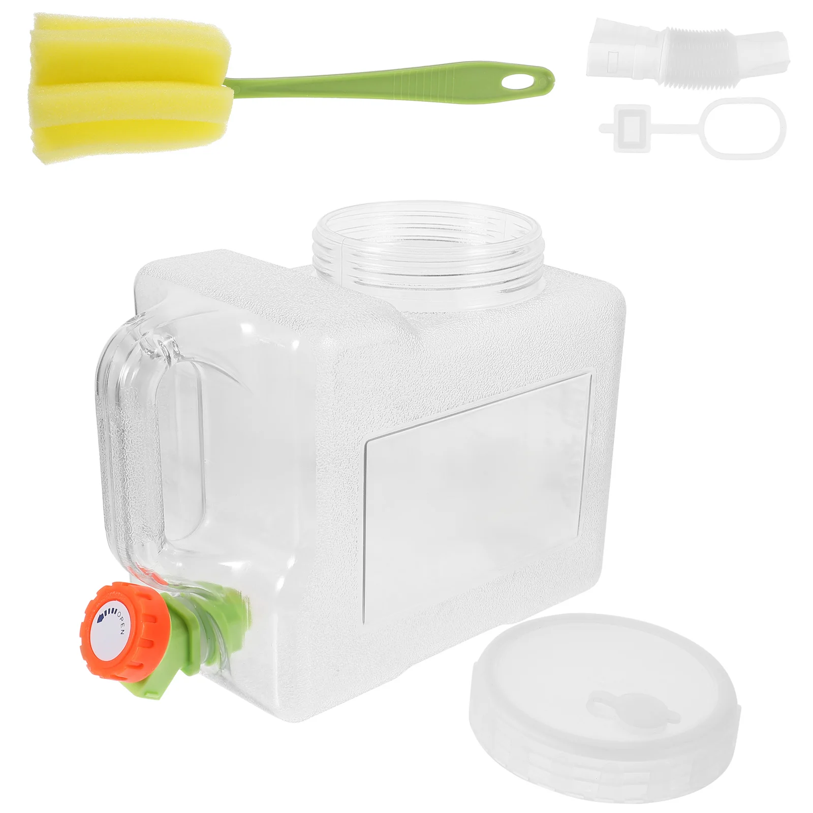 

1 Set 3L Large Capacity Transparent Water Storage Container With Faucet Portable Outdoor Camping Water Bucket For Travel Fishing