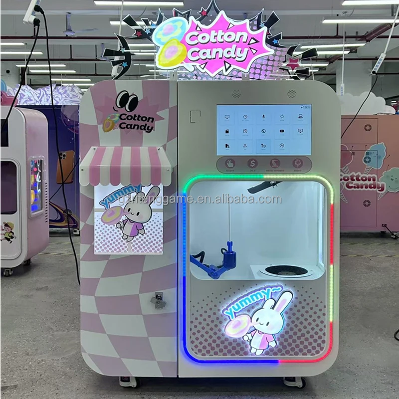 Flavored Cotton Candy Sugar Floss - 리텡 신형 자동 설탕 솜사탕 자판기