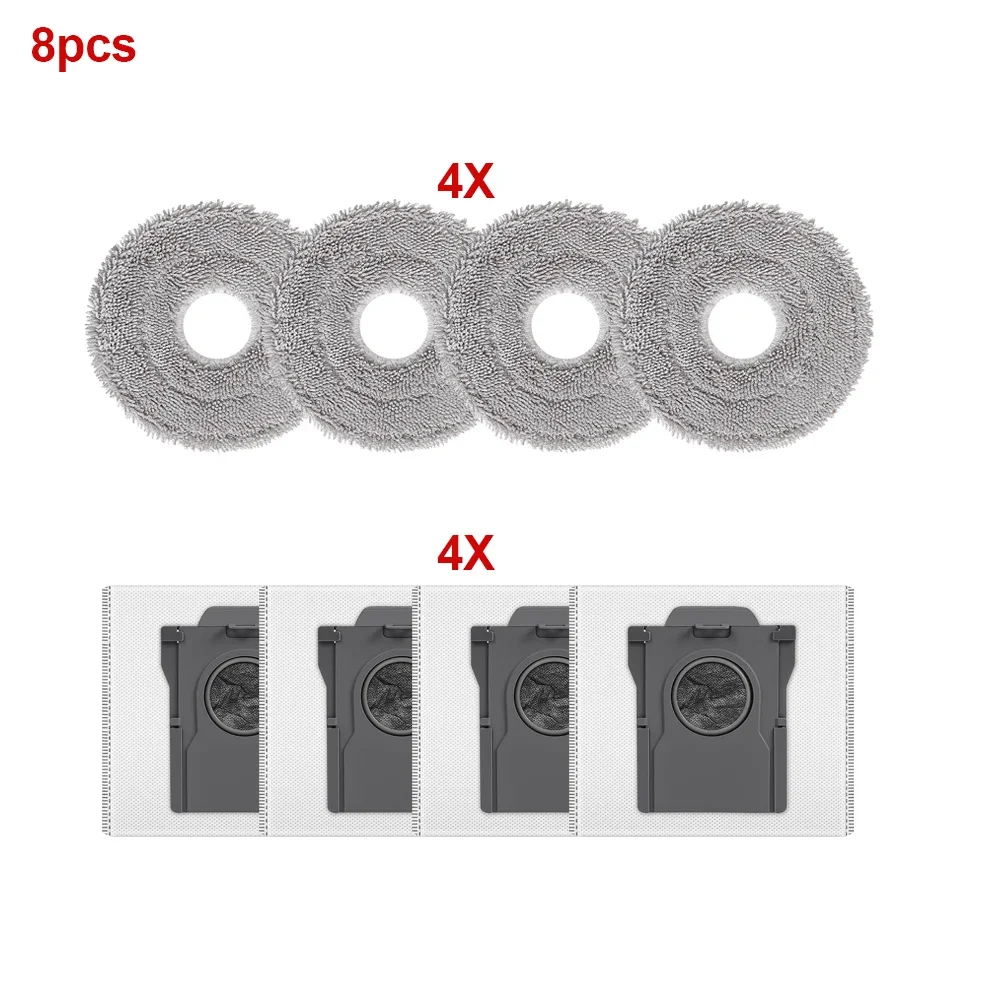 Dweildoeken Stofzak Vacuümonderdelen Voor Dreame X30/X40/X50 Ultra S10/S30 Pro Ultra L10s Pro Ultra L40S Pro Ultra L50 Pro Ultra