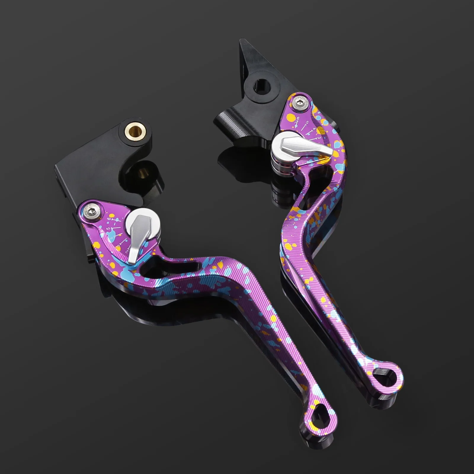 For Suzuki GSXR GSX-R 125 150 600 750 1000 1100 1300 GSXR600 GSXR750 GSX-R1000 HAYABUSA CNC Purple Adjustable Brake Clutch Lever