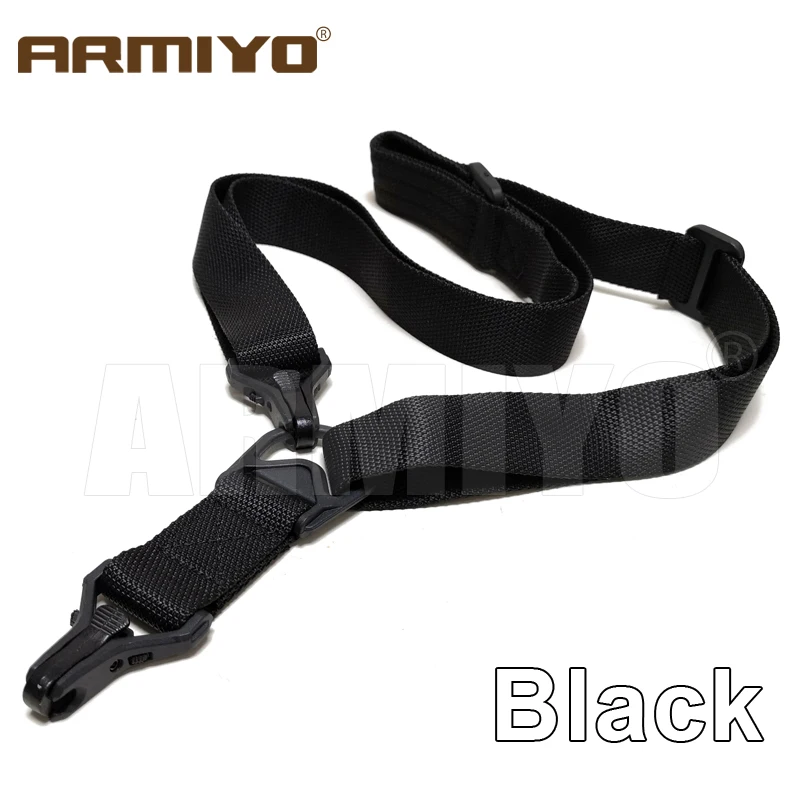 Armiyo Tactical Mission S2 S3 S4 1/2/3 Point Adjustable Shoulder Strap G Sling Nylon Belt Clip Mount Hunting Accessories