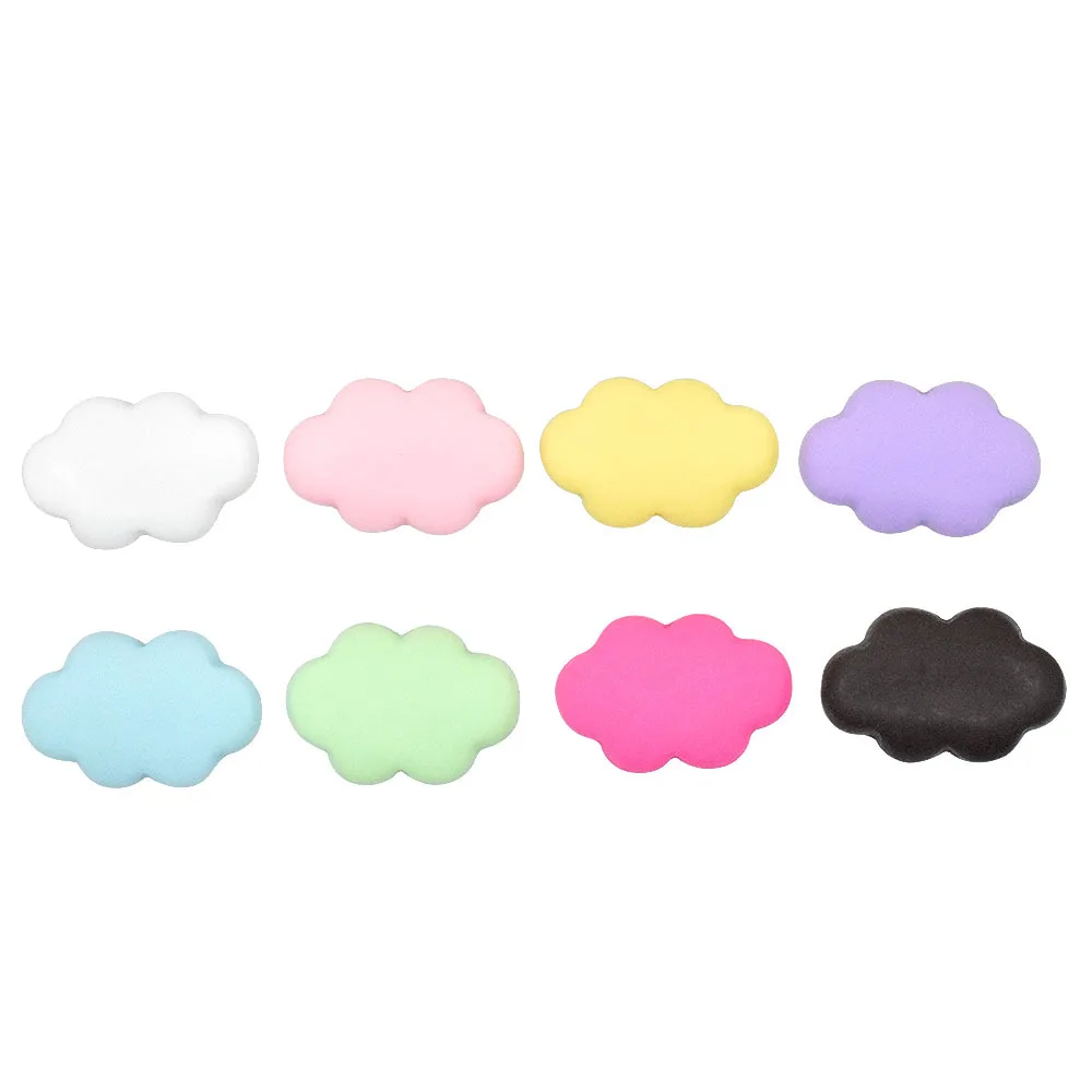 20Pcs New Cute Mixed Color Cloud Flat Back Resin Cabochons Scrapbooking DIY Jewelry Craft Decoration Accessorie N29