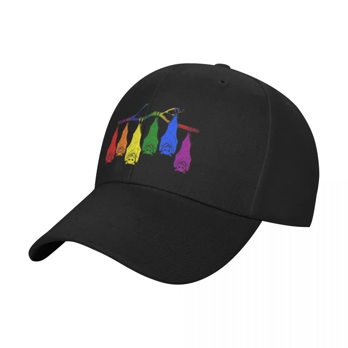 Rainbow Pride Bats Baseball Cap Vintage Bobble Hat sailor cap for men Girl'S Hats Men's