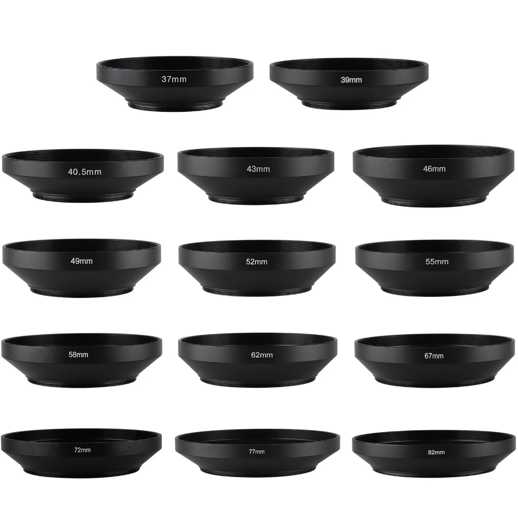 Metall-Objektivblende für DSLR-Kamera Objektivschutz Weitwinkel 39mm 40,5mm 43mm 46mm 49mm 52mm 55mm 58mm 62mm 72mm 77mm 82mm – Detail 1